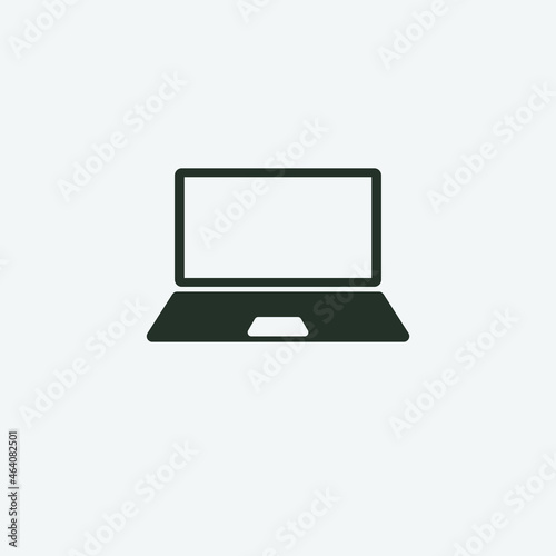 Laptop vector icon illustration sign