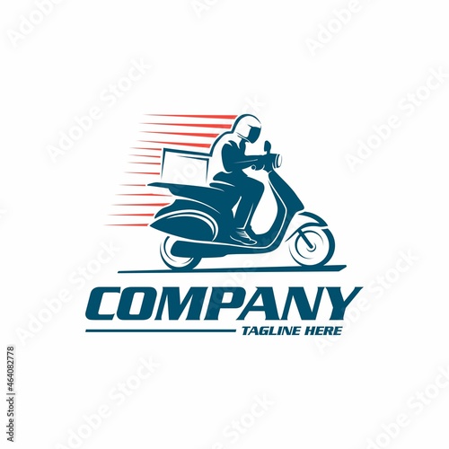  Scooter fast delivery logo template