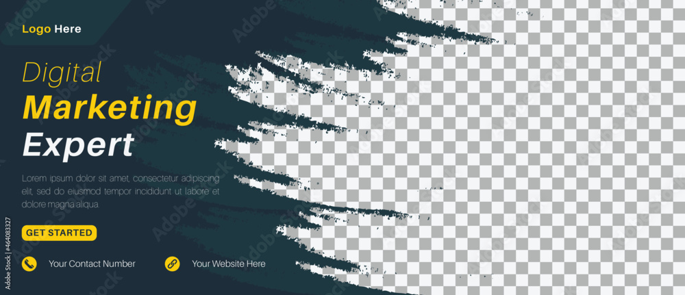 Marketing Expert Facebook Cover And Web Banner Design Template