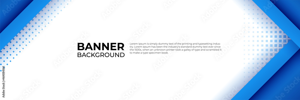 Abstract modern blue technology banner design web template set ...