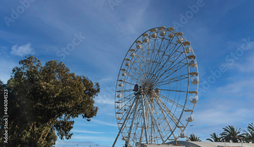 Low angle view of a ferris wheel against sky
