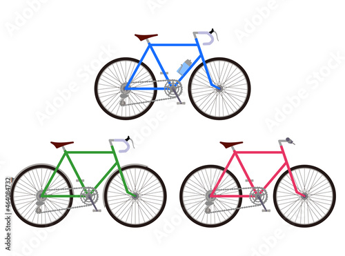 色々な自転車のイラスト　３種類