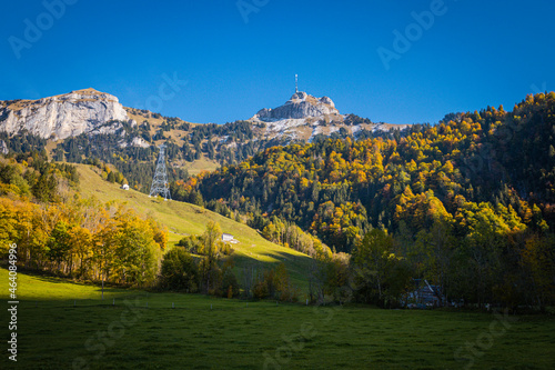 Fantastic view of the mountain Hoher Kasten near Appenzell