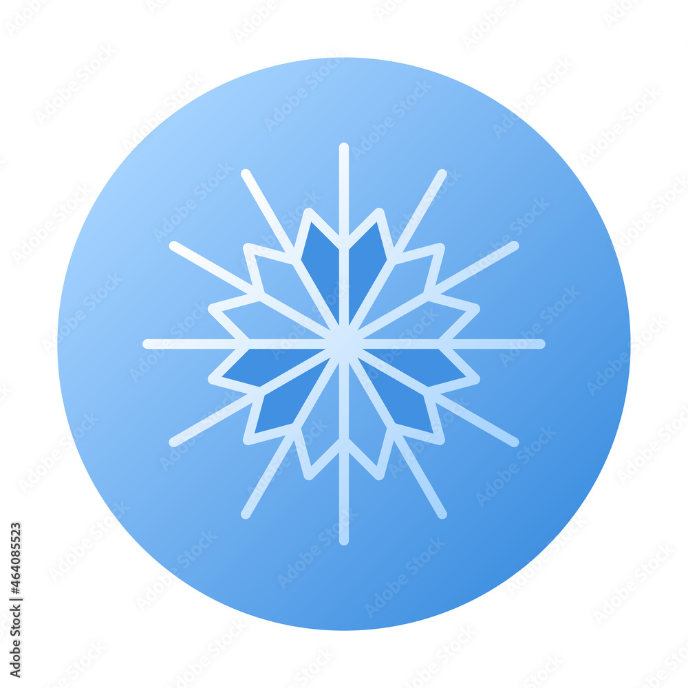 Snowflake linear icon. Sign of blue snowflake for xmas symbol, new year decoration, Christmas web banner. Vector icon ice, snow emblem. Festive winter season logotype. Minimalist flat illustration. Snowflake linear icon. Sign of blue snowflake for xmas symbol, new year decoration, Christmas web banner. Vector icon ice, snow emblem. Festive winter season logotype. Minimalist flat illustration.