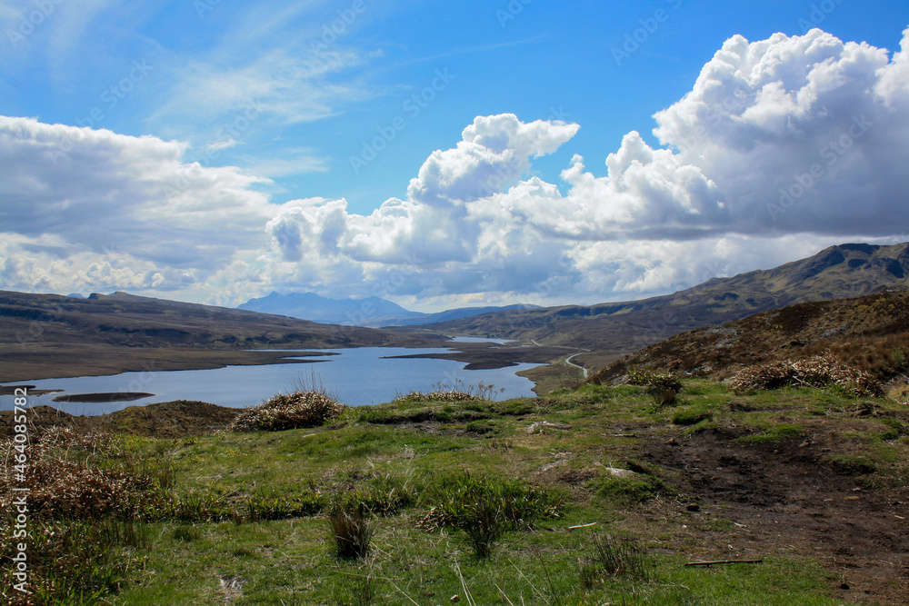 View over a Scottish Loch, Isle of Skye