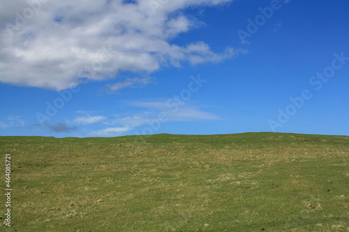 Sky and Green Grassy Hill  Isle of Skye