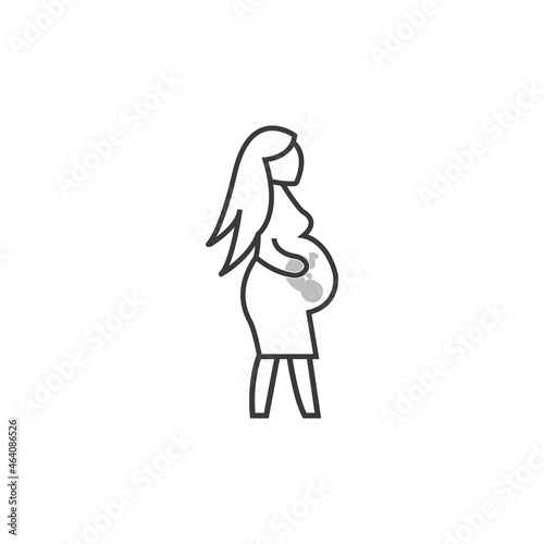 pregnant woman icon