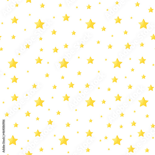 This is a seamless pattern with stars on a white background.