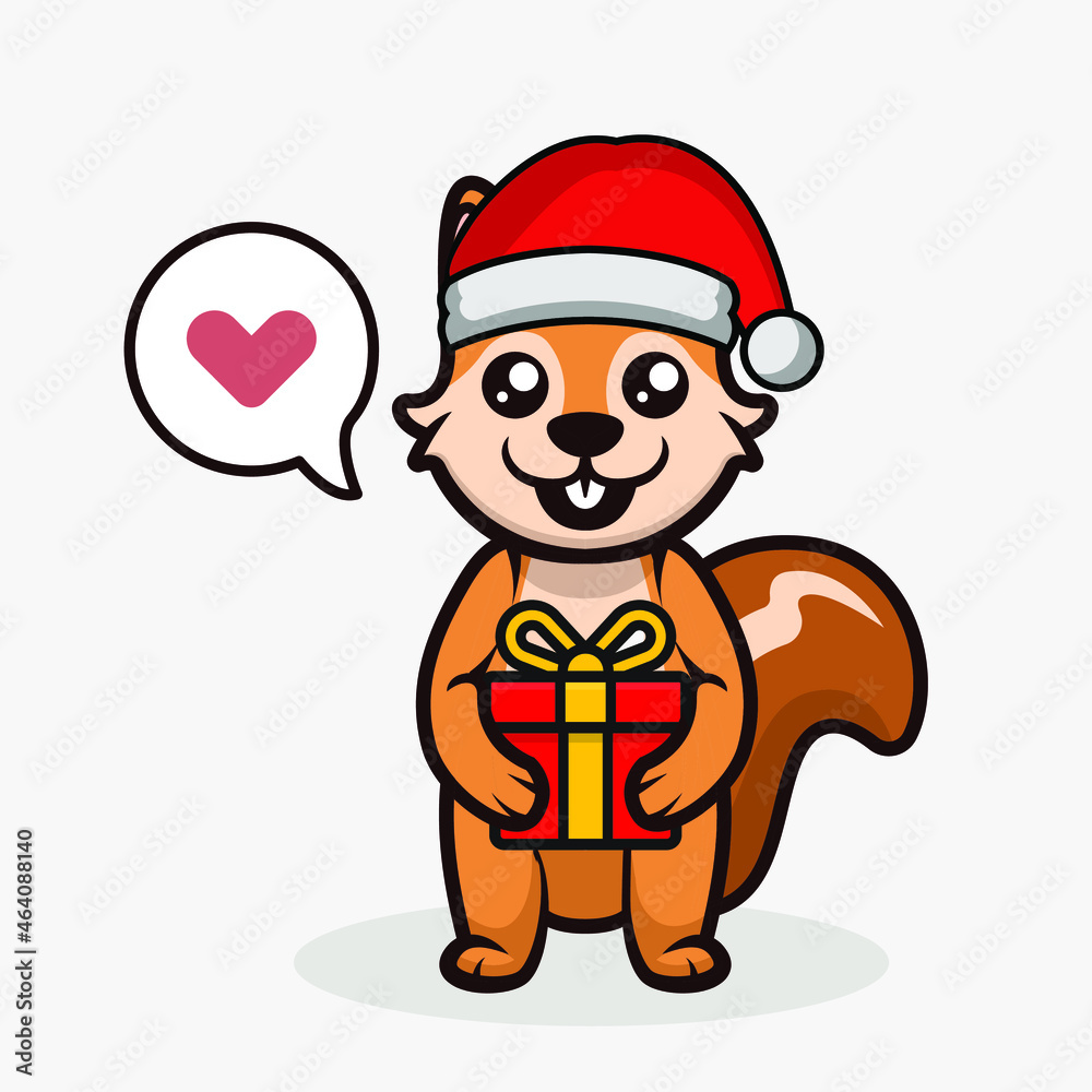 Cute Christmas mascot design illustration Cute Christmas mascot design illustration