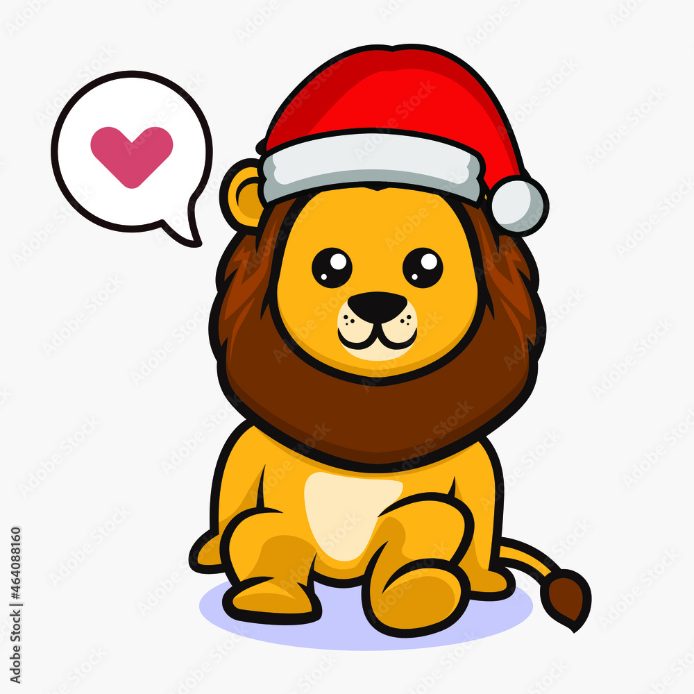 Cute Christmas mascot design illustration