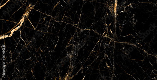 black and gold cracked Marble texture frame background © SyedWajahat