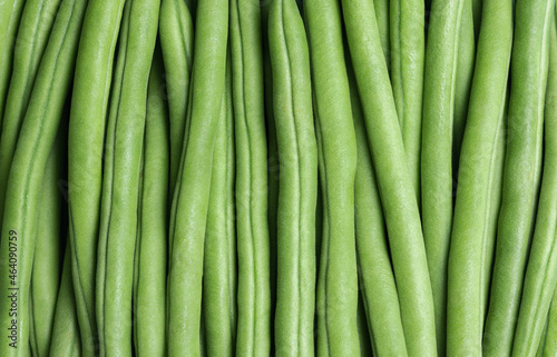 Obraz na płótnie Pile of green beans as background. Top view w salonie