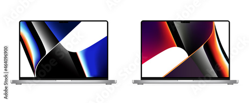 Laptop Computer. Digital devices screen template vector. Laptop isolated on a white background. Mock-ups of realistic laptops. Vector illustration