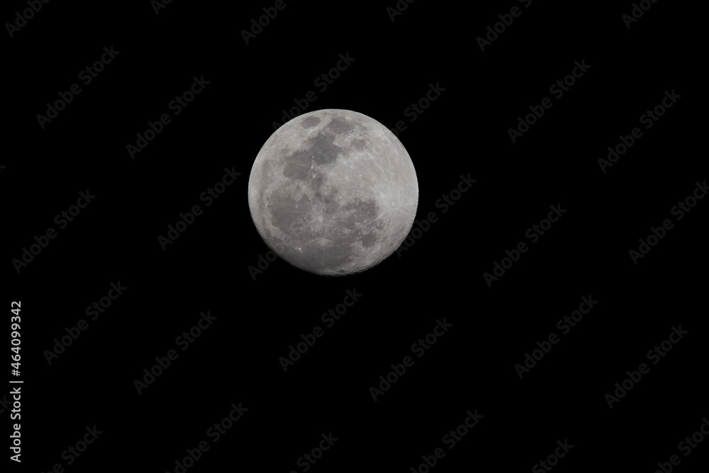 Fototapeta premium full moon on black