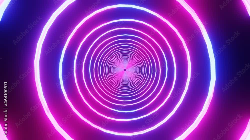 Abstract Blue and purple neon lights circles hi-tech motion background. Abstract Blue and purple neon lights circles hi-tech motion background.