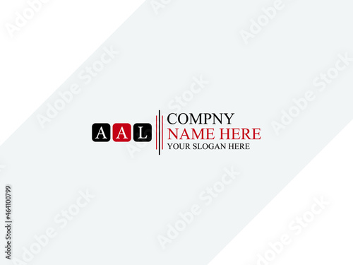 Alphabet AAL Letter Logo Icon design photo