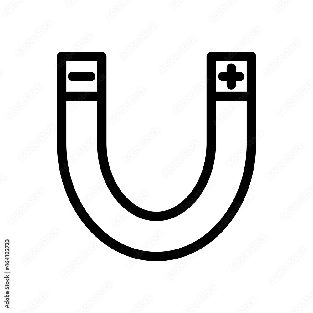 Magnet icon vector illustration logo template for many purpose. Isolated on white background. Magnet icon vector illustration logo template for many purpose. Isolated on white background.