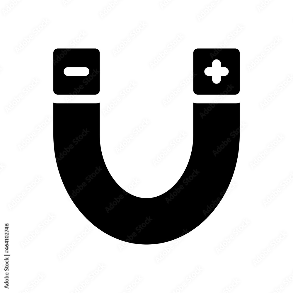 Magnet icon vector illustration logo template for many purpose. Isolated on white background. Magnet icon vector illustration logo template for many purpose. Isolated on white background.