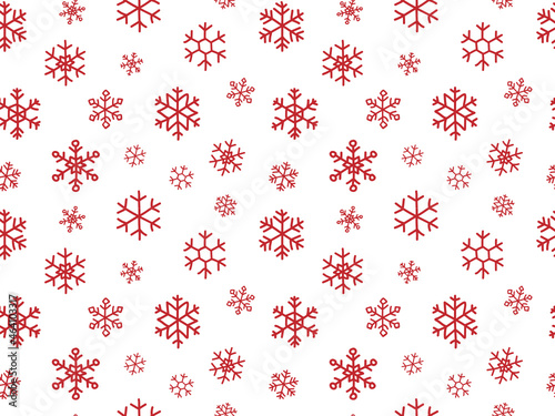 Seamless pattern with snow flakes for wrapping paper photo