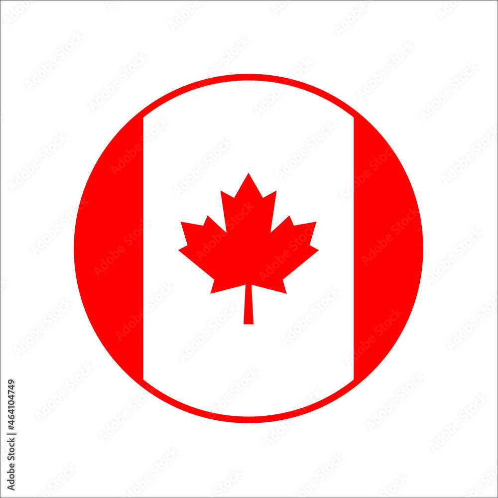 Canadian flag button Canadian flag button