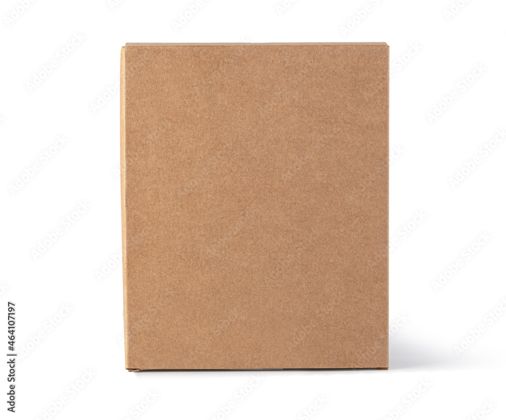 Close up of a Brown box on white Close up of a Brown box on white