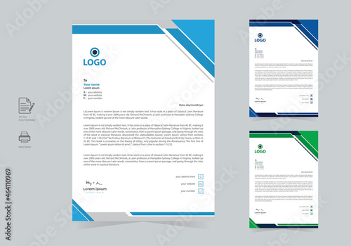 Professional Business Letterhead Template Design