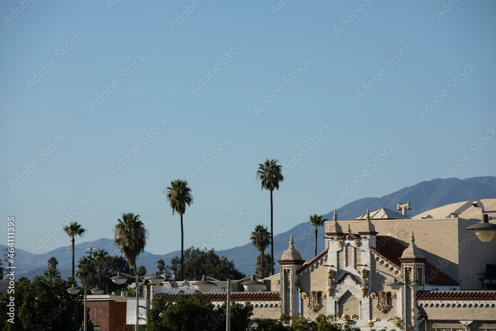 Daytime view of the historic downtown area of San Bernardino, California, USA. Daytime view of the historic downtown area of San Bernardino, California, USA.