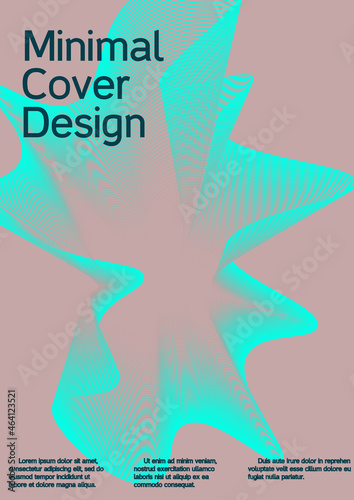 Artistic covers design. Future futuristic template with abstract current forms
