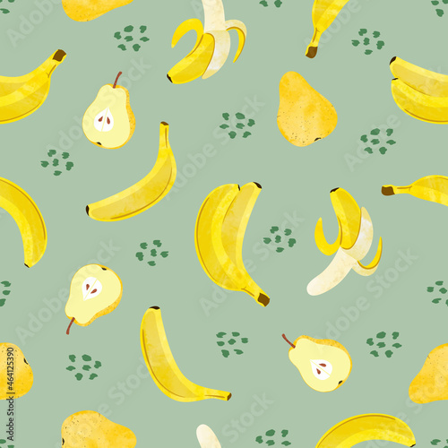 Seamless watercolor fruit p...