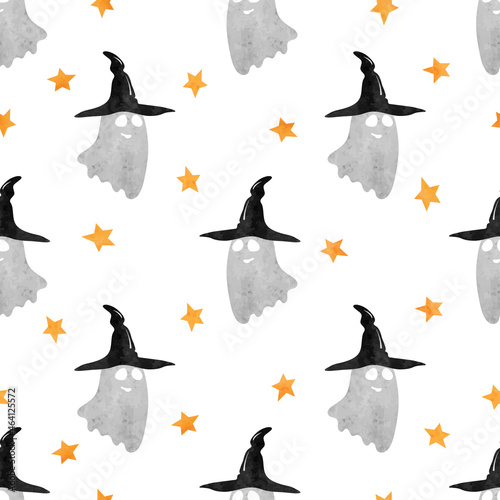 Halloween pattern with cute...