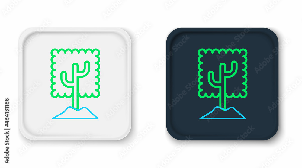 Line Tree icon isolated on white background. Forest symbol. Colorful outline concept. Vector Line Tree icon isolated on white background. Forest symbol. Colorful outline concept. Vector