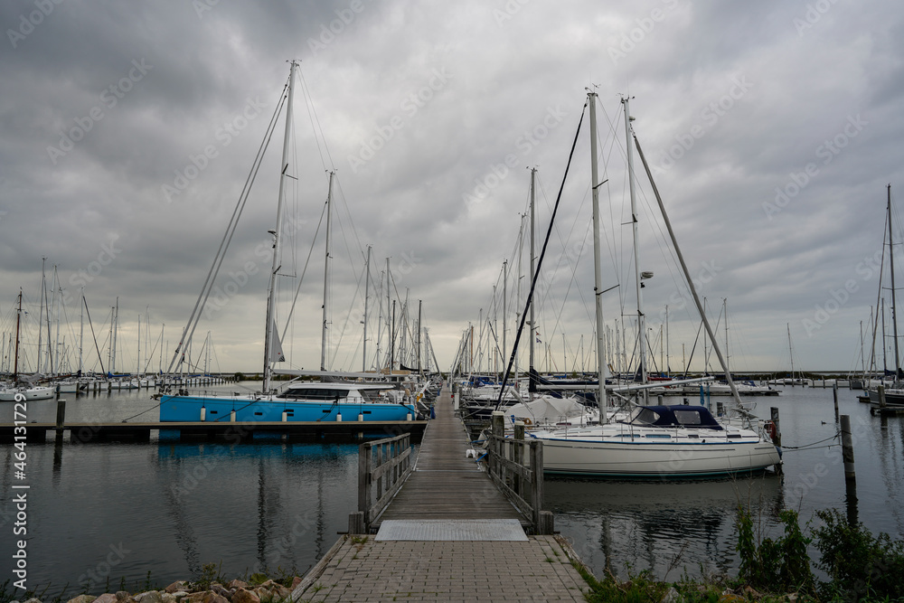 Yachthafen in Lelystad in Holland