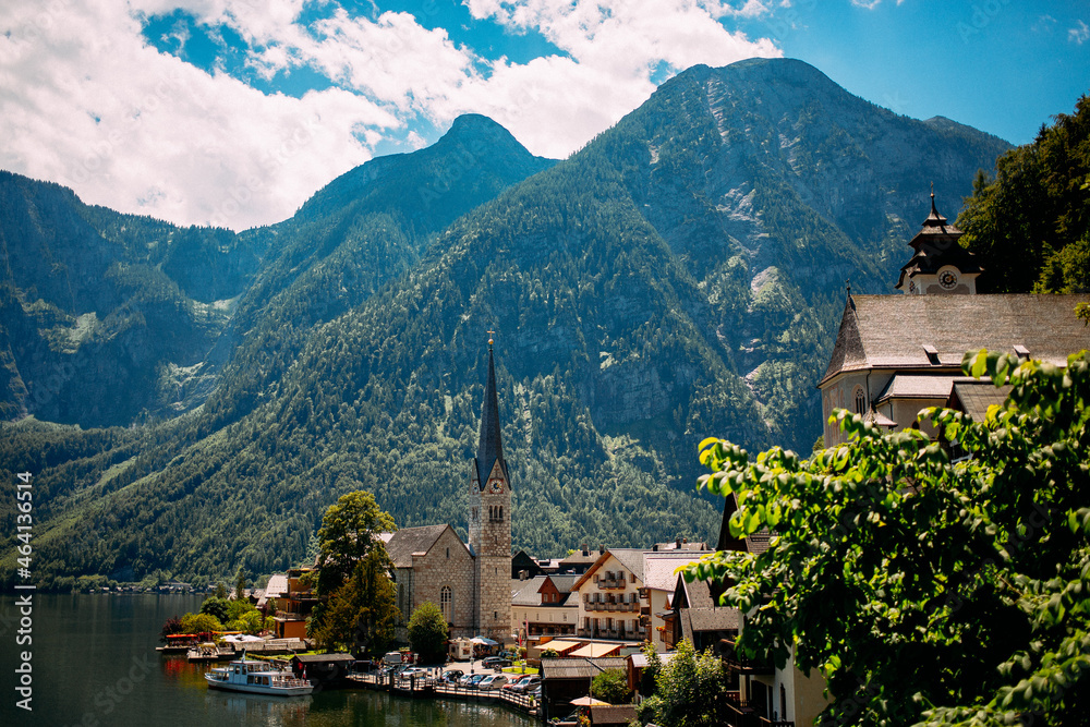 lake and mountains