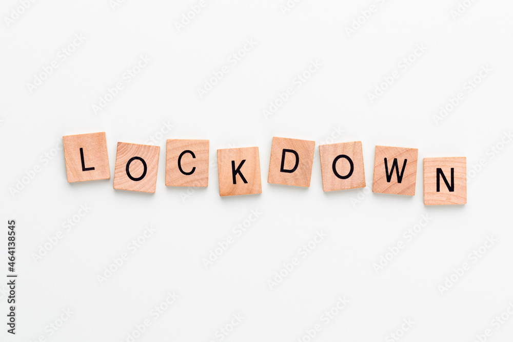 Wooden blocks in a pastel board with the text. Wooden blocks in a pastel board with the text.