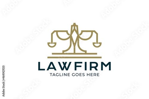 law firm logo design, scale logo template, attorney logo, legal logo design 