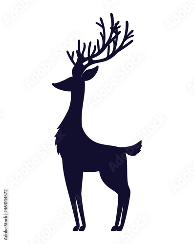 pretty reindeer silhoutte