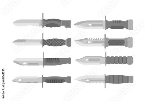 set of black and white screws