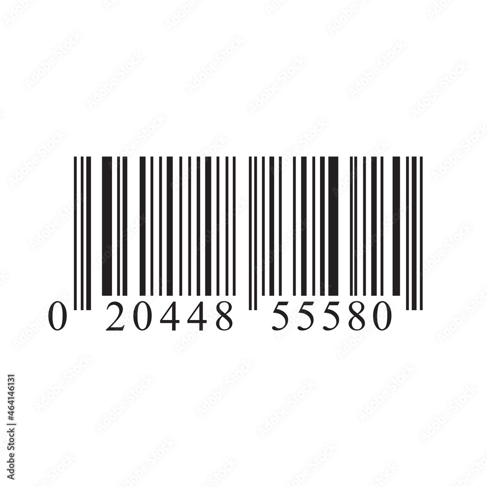 Bar code icon isolated on white background. Trendy bar code concept for web site, app, label and sticker. Bar code vector illustration Bar code icon isolated on white background. Trendy bar code concept for web site, app, label and sticker. Bar code vector illustration