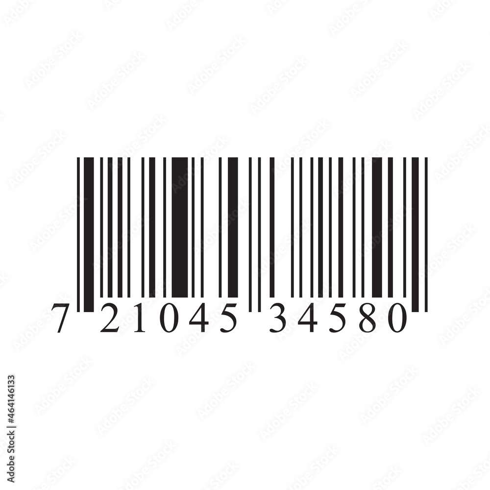 Bar code icon isolated on white background. Trendy barcode concept for web site, app, label and sticker. Bar code vector illustration Bar code icon isolated on white background. Trendy barcode concept for web site, app, label and sticker. Bar code vector illustration