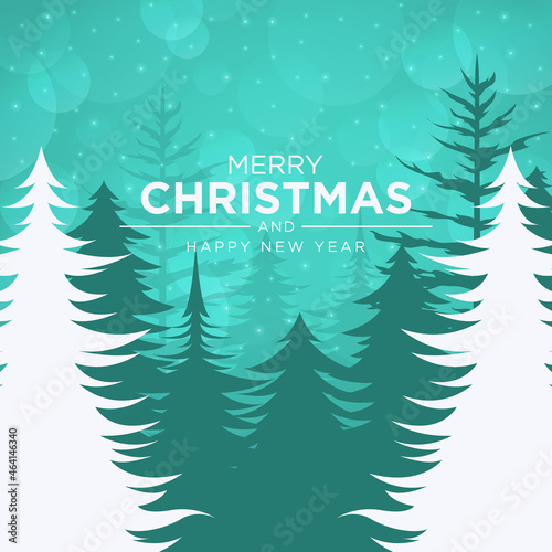 christmas background in flat design