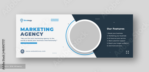 Digital marketing agency facebook cover web banner	