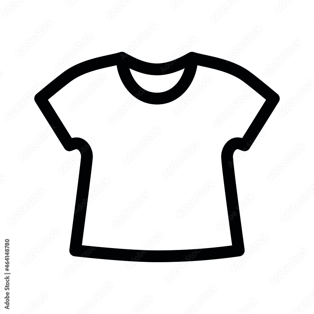 Women Crop Top icon on white background. Linear style sign for mobile concept and web design. Vector Illustration Women Crop Top icon on white background. Linear style sign for mobile concept and web design. Vector Illustration