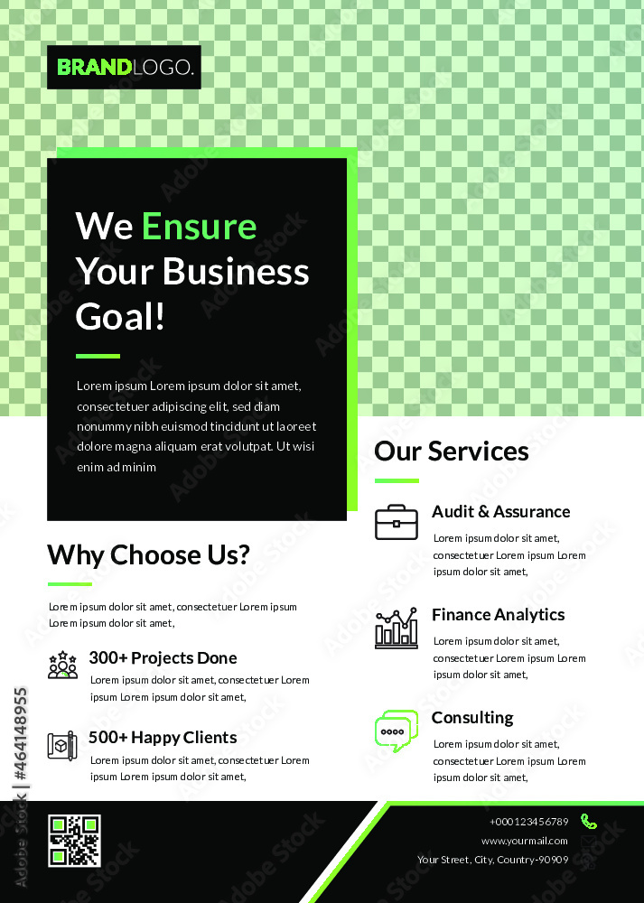 Naklejka premium Business Flyer Template