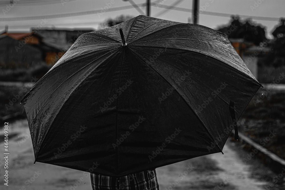 umbrella in rain