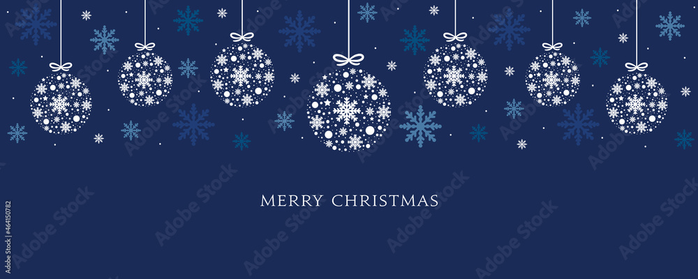Blue Christmas background with balls hanging. Vector design of snowflakes. Merry Christmas greeting card. Blue Christmas background with balls hanging. Vector design of snowflakes. Merry Christmas greeting card.