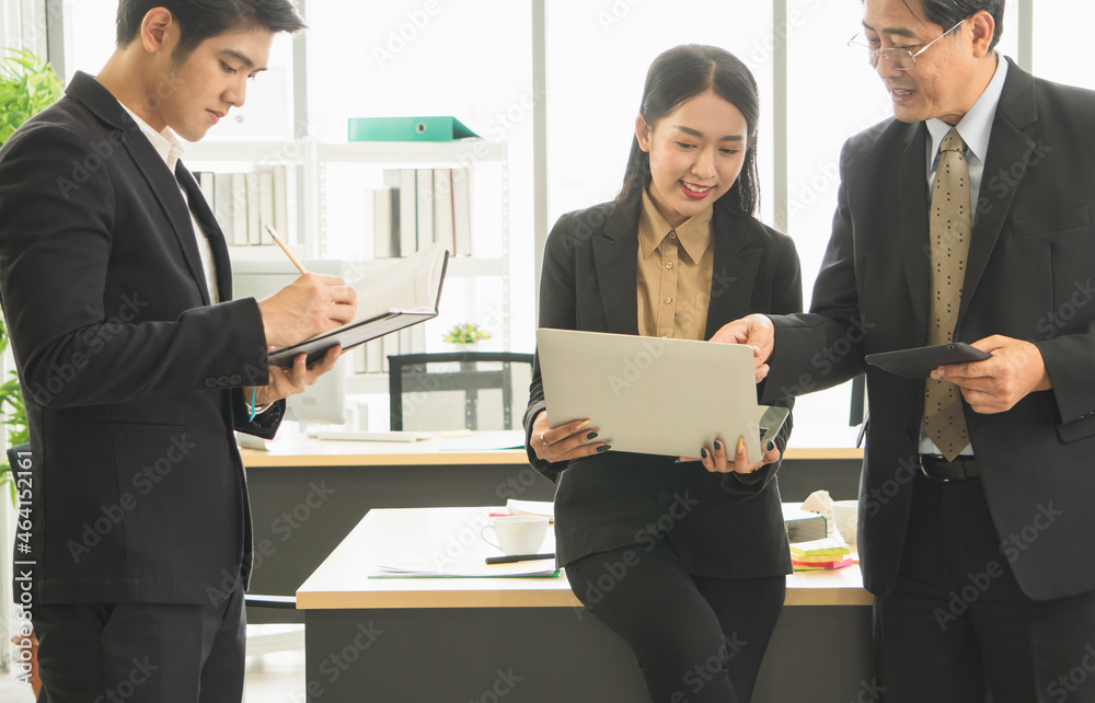 male and female lawyer planning document management at the law firm. male and female lawyer planning document management at the law firm.