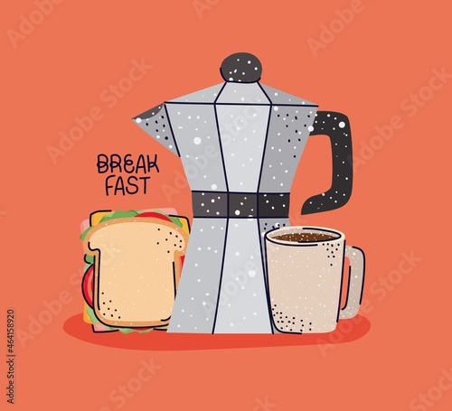 nice breakfast illustration