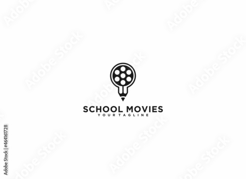 school movies logo, logo for schools that teach the world of film