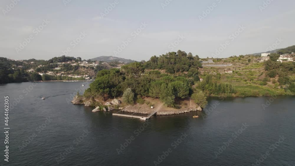 Paradisiac and secretive Ilha dos Amores, Lovers Island on Douro and Paiva rivers, Castelo de Paiva, Portugal Paradisiac and secretive Ilha dos Amores, Lovers Island on Douro and Paiva rivers, Castelo de Paiva, Portugal