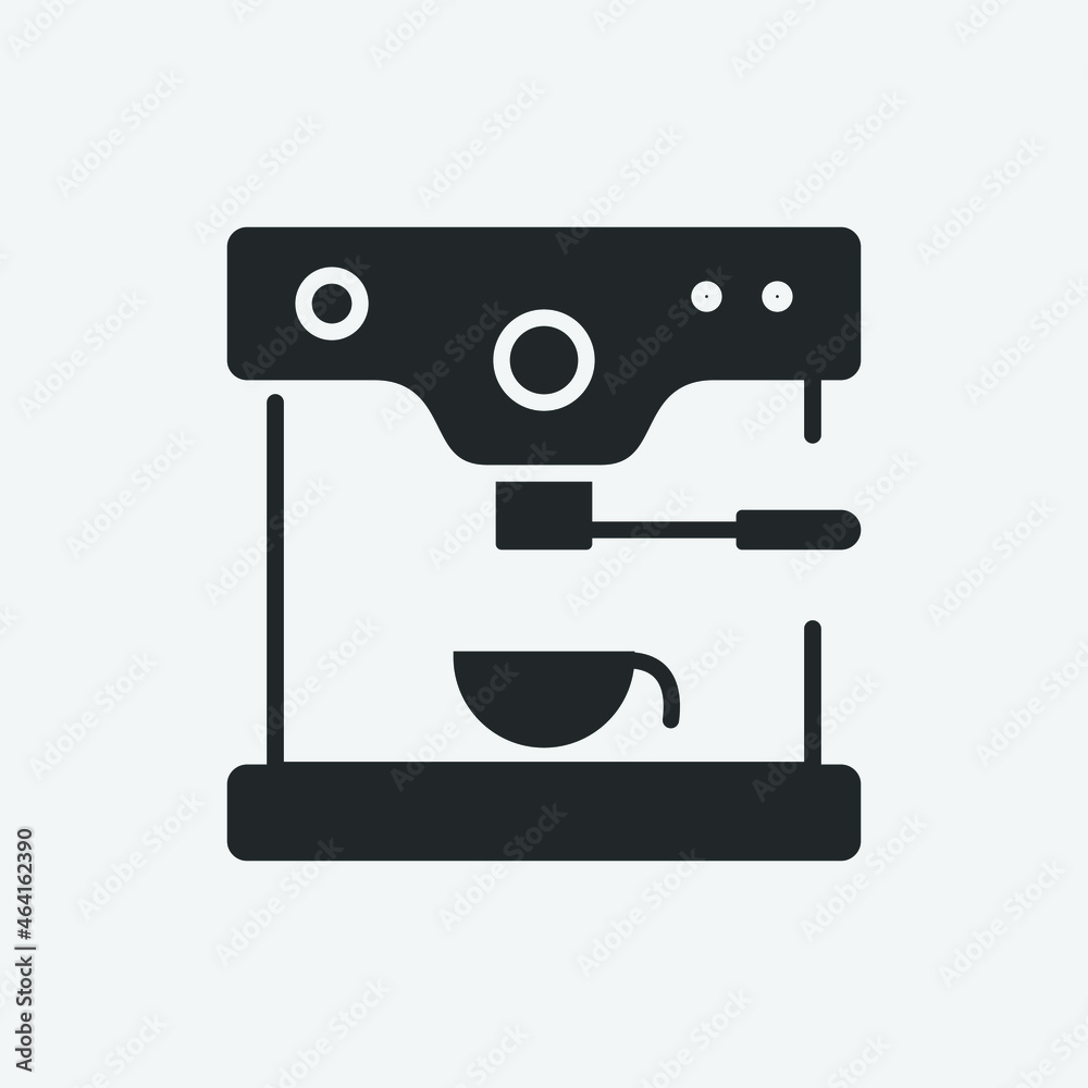 Coffee_machine vector icon illustration sign Coffee_machine vector icon illustration sign